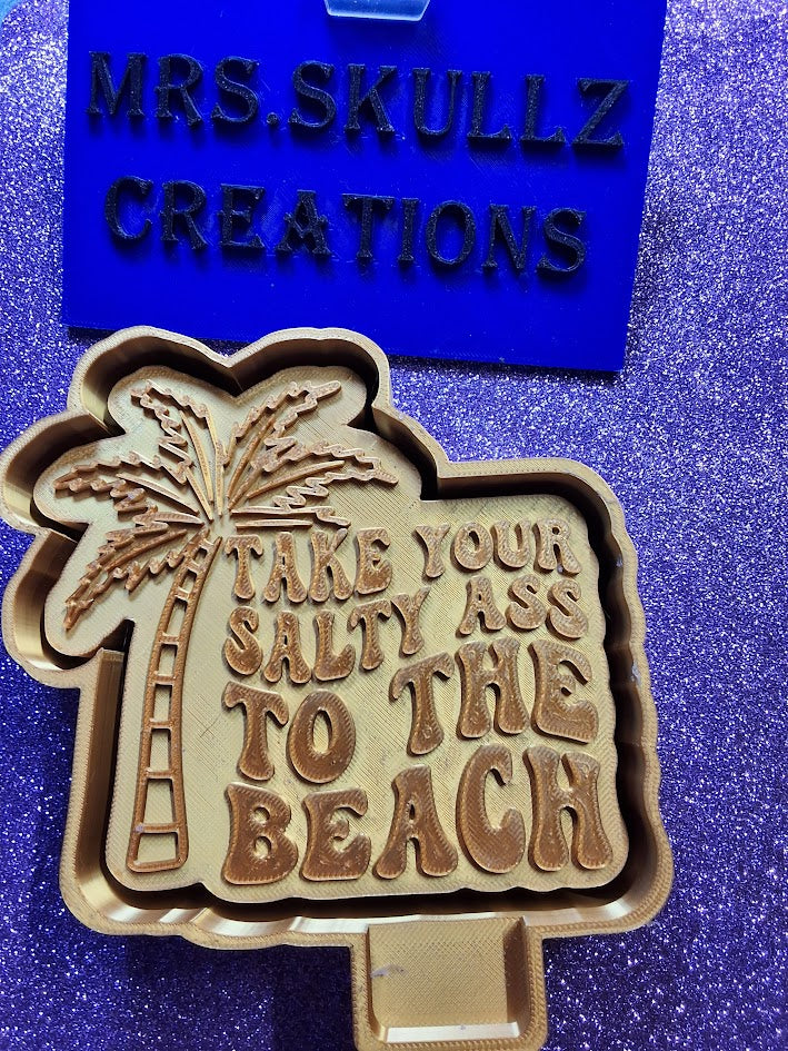 Salty Beach car Freshie Mold