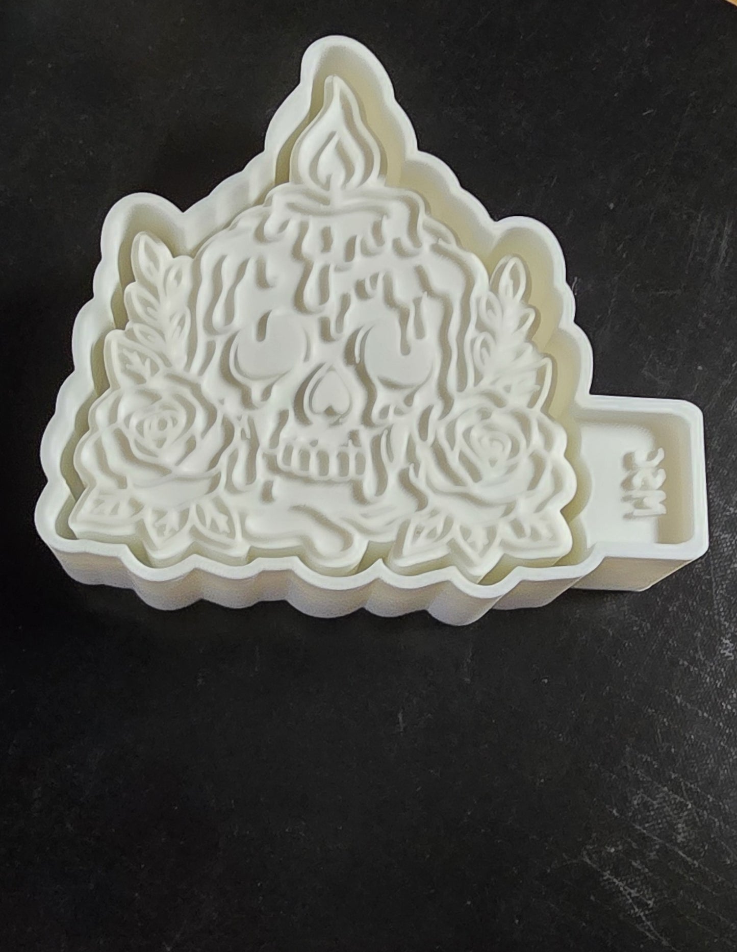 Melting Skull Candle - mold