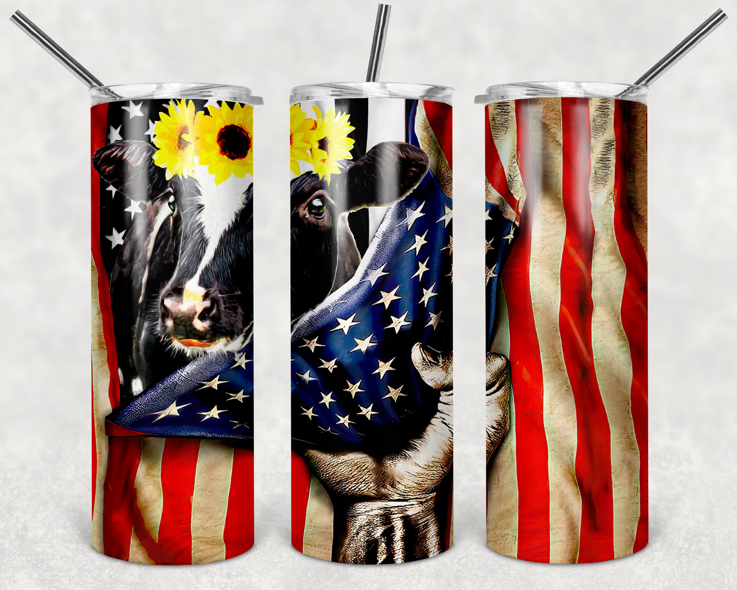cow with flag
