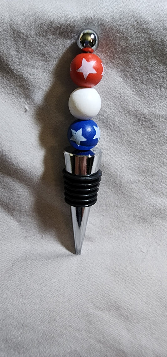beaded wine stopper