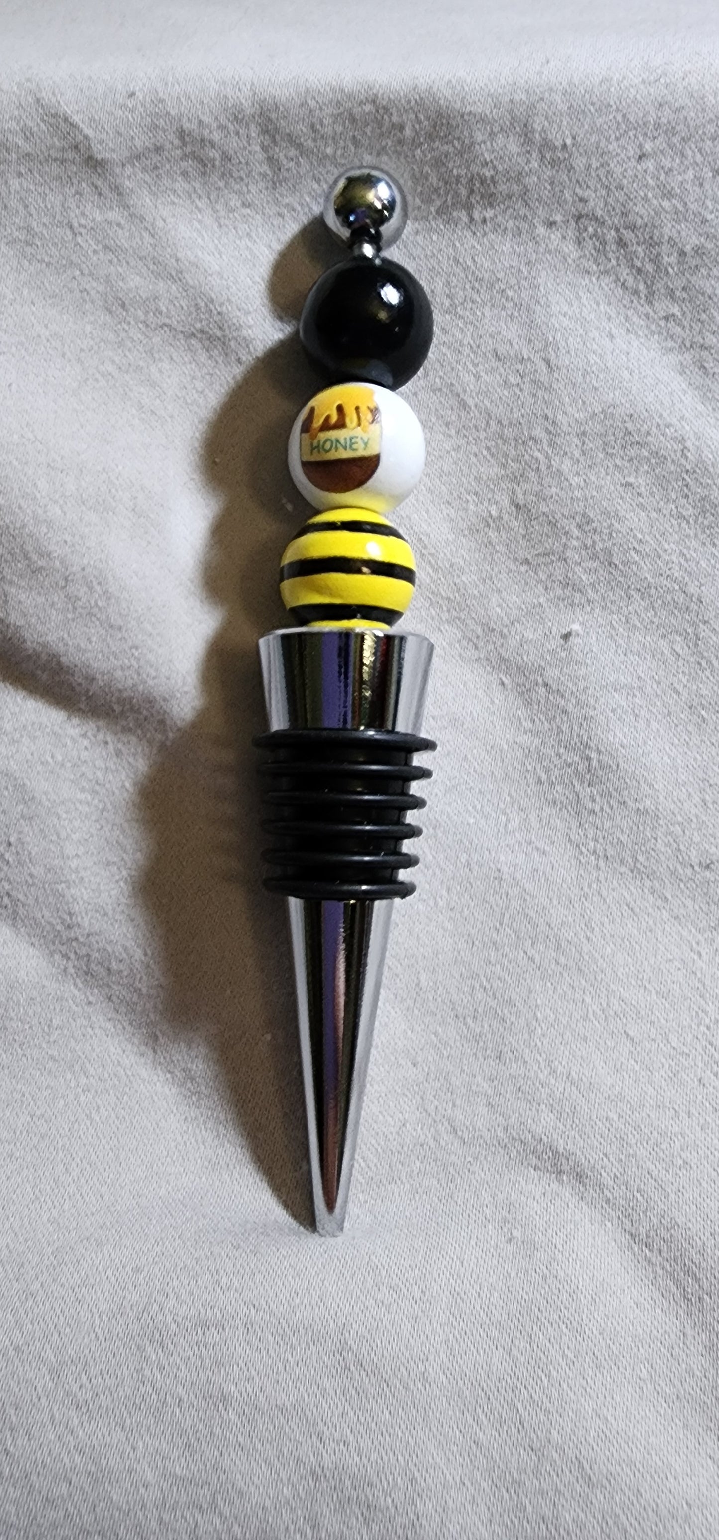beaded wine stopper