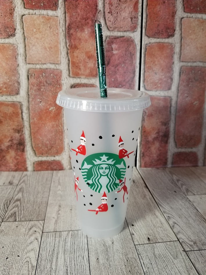 Elf Starbuck 24oz reusable cup