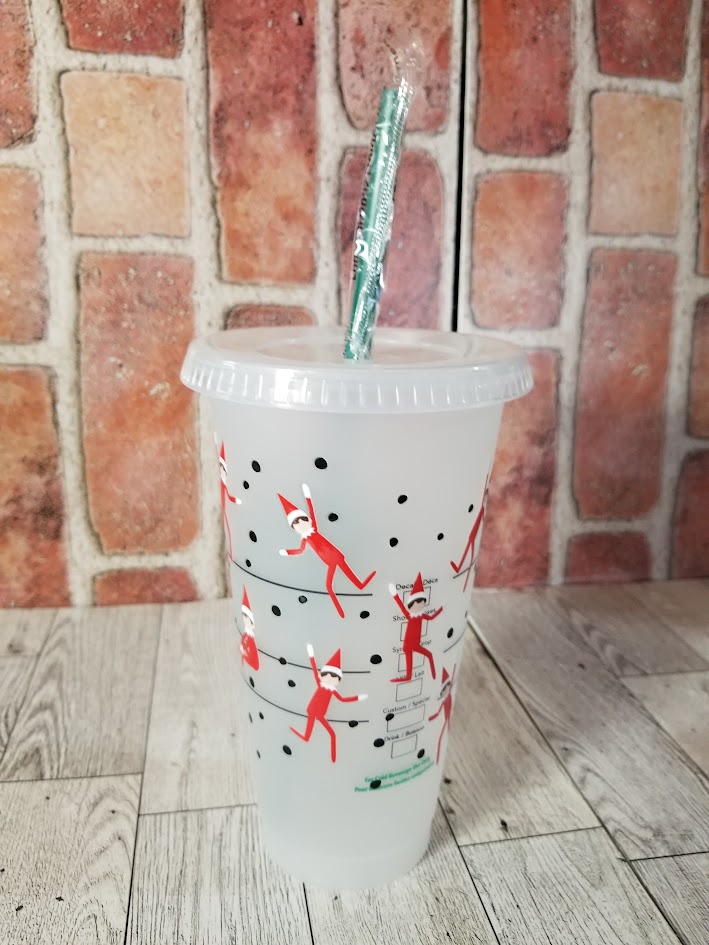 Elf Starbuck 24oz reusable cup