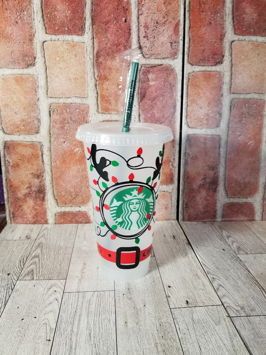 Christmas Lights 24oz Starbuck cup