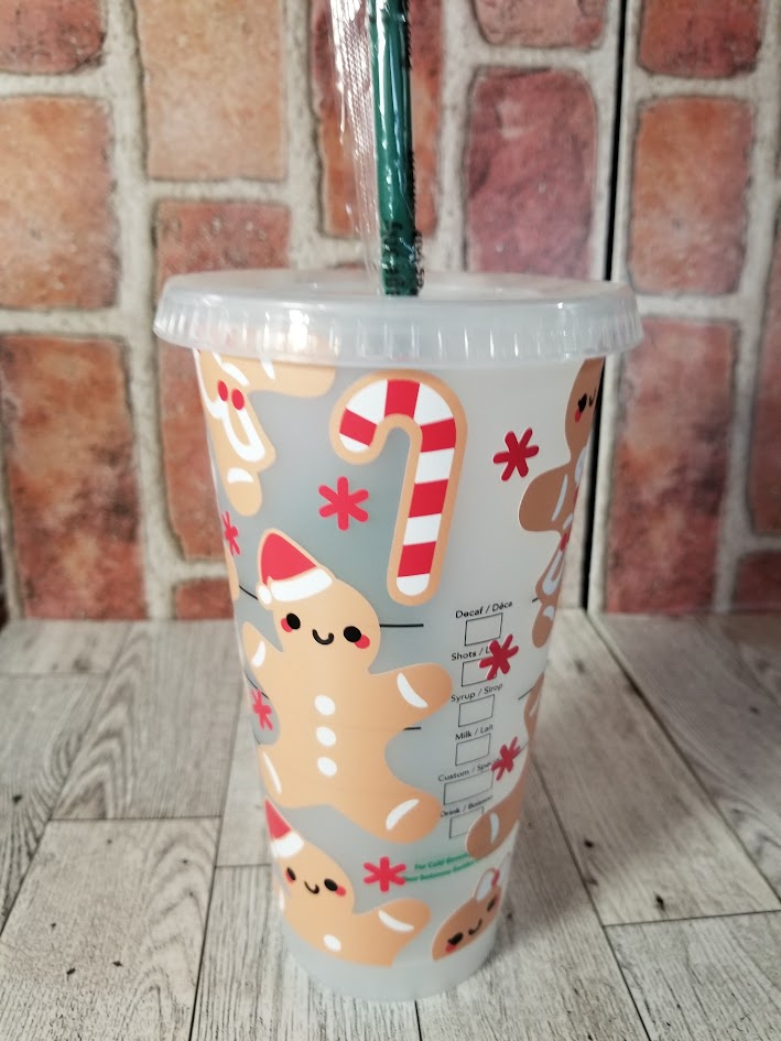 Gingerbread man Starbucks cup