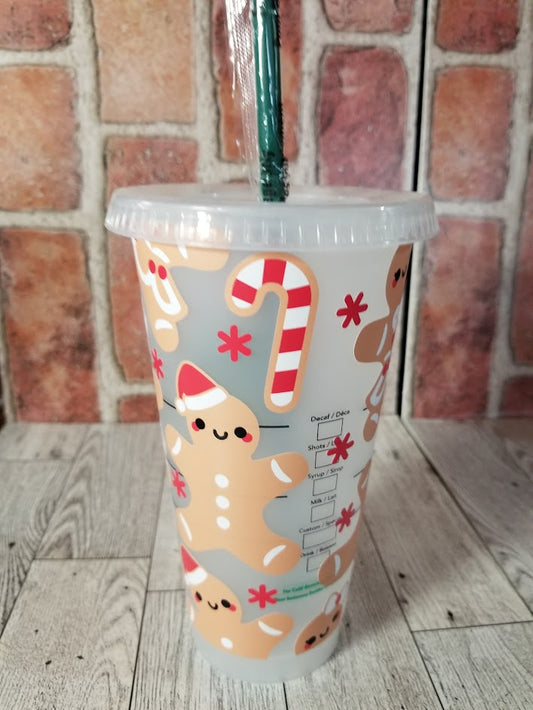 Gingerbread man Starbucks cup
