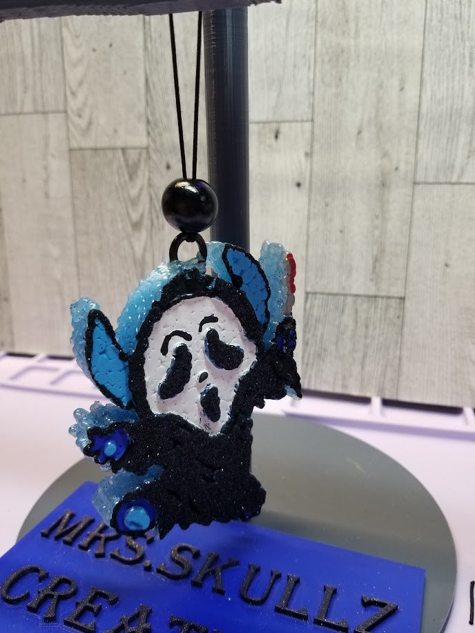 Ghost Face Blue Man