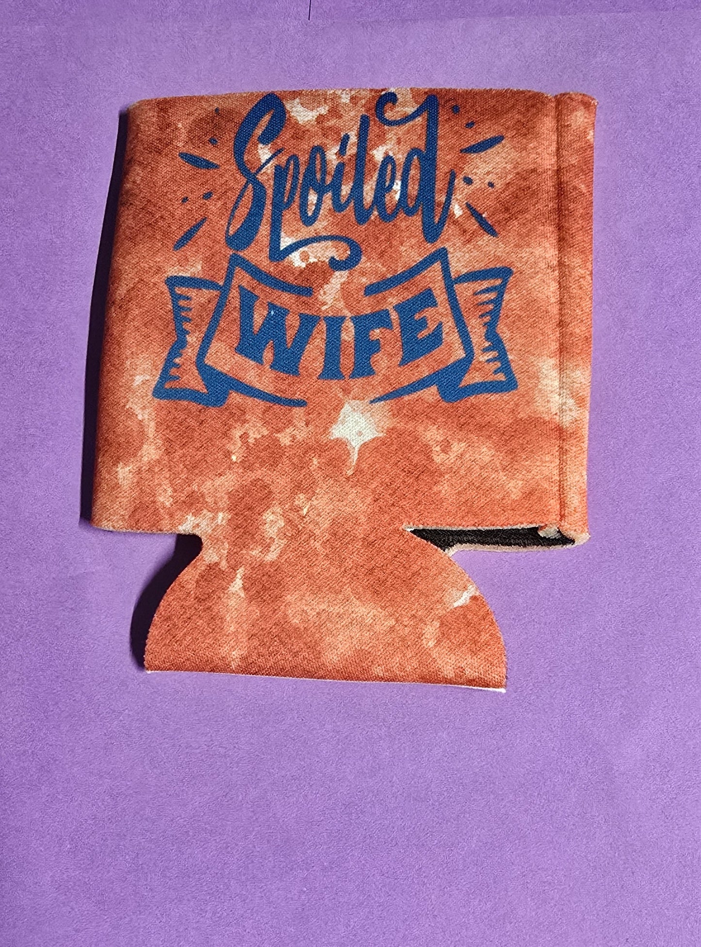 Spoild Wife - can koozie (red)