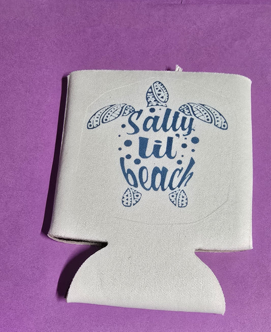 Salty Lil Beach - can koozie