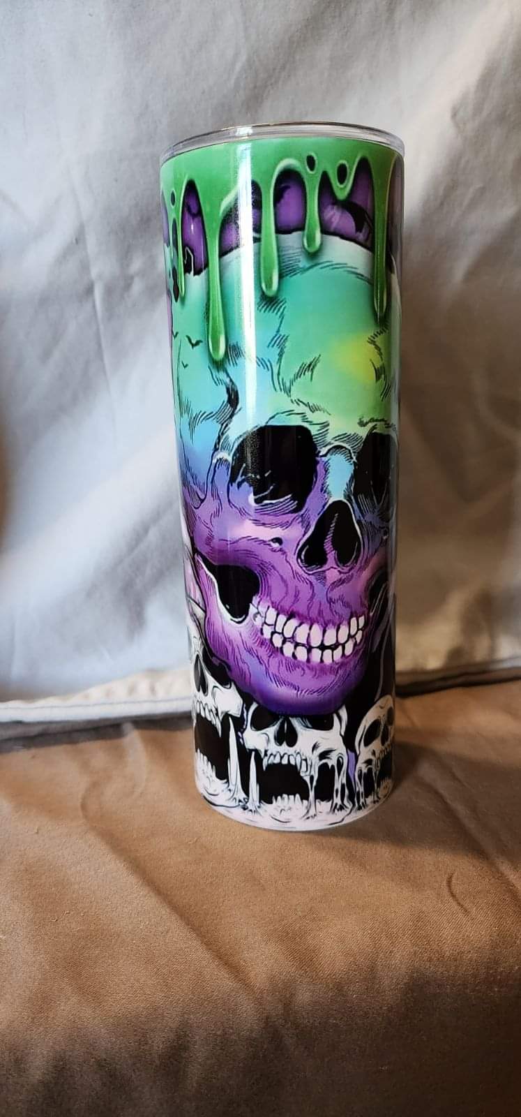 Skull with Green Slime