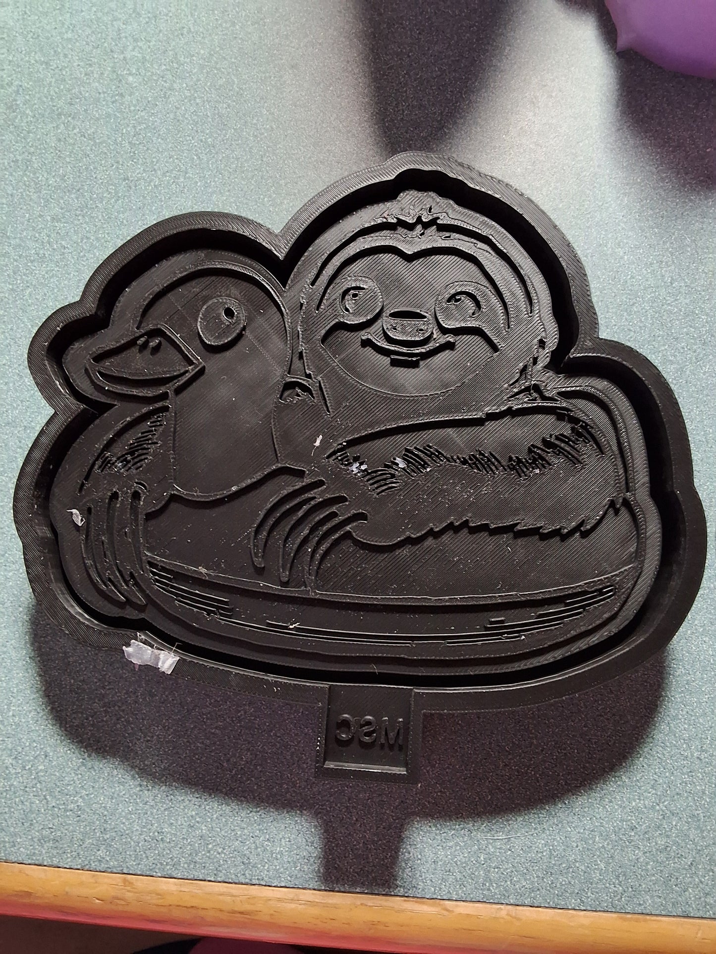 Sloth duck float mold - reg