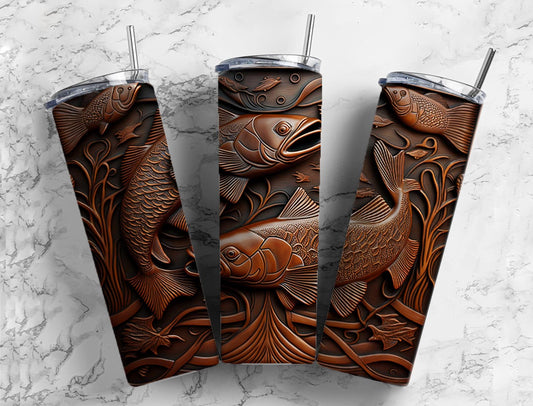 wooden fish tumbler