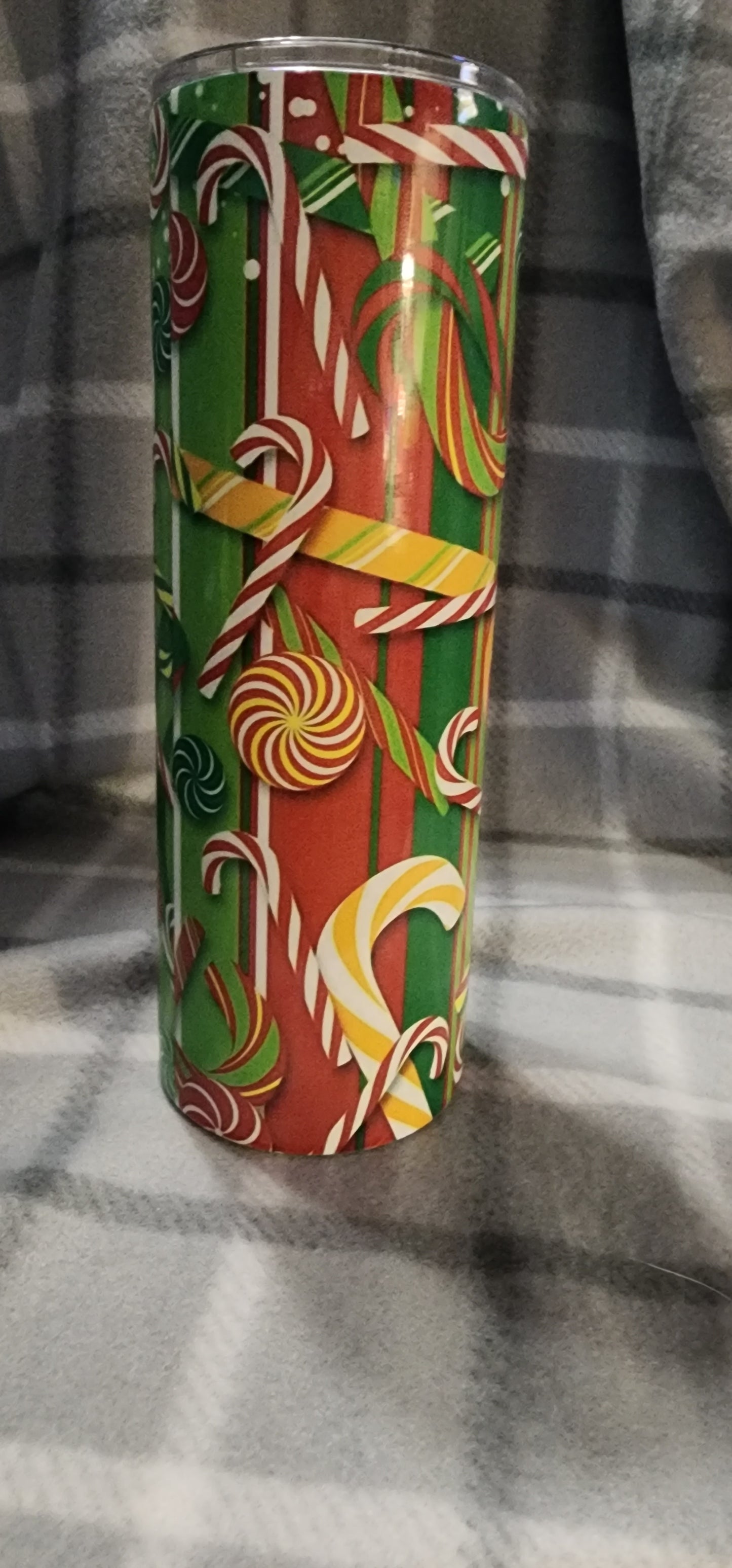 Peppermint Candies skinny tumbler
