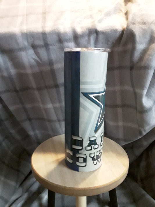 Dallas Cowboys skinny tumbler