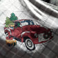 blanket - Red truck with tree