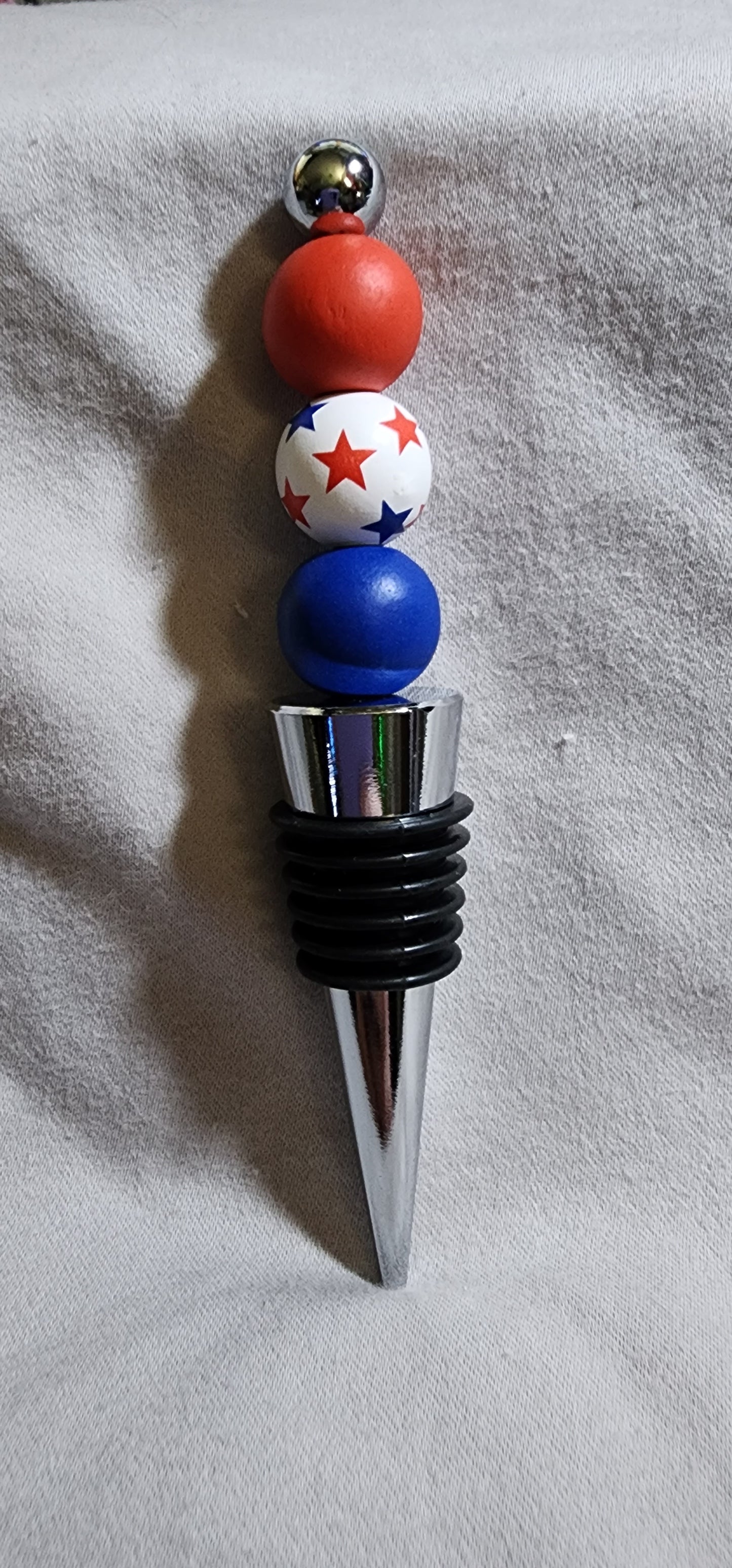 beaded wine stopper