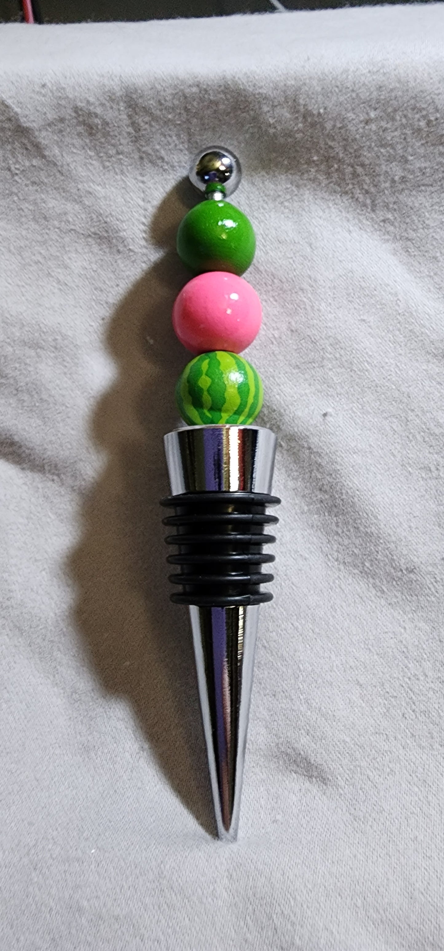 beaded wine stopper