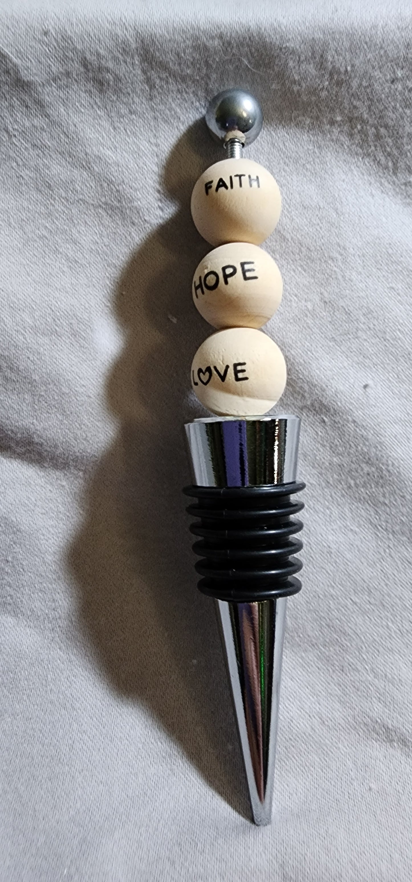 beaded wine stopper
