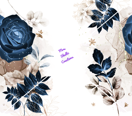 Blue Rose Floral